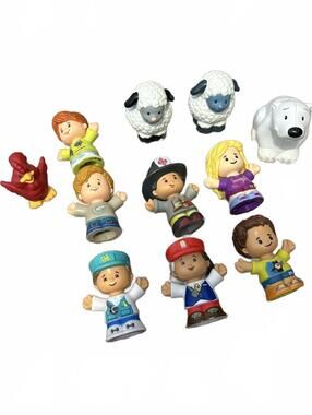 Bundle Lot 11 Fisher-Price Little People Figures and Animals Set
